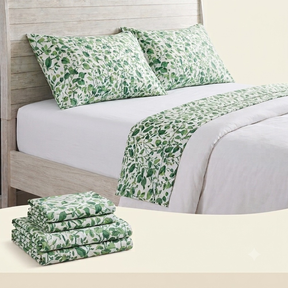 WestPoint Stevens Vintage full size Sheet Set Flat & 2 Standard Pillowcases USA